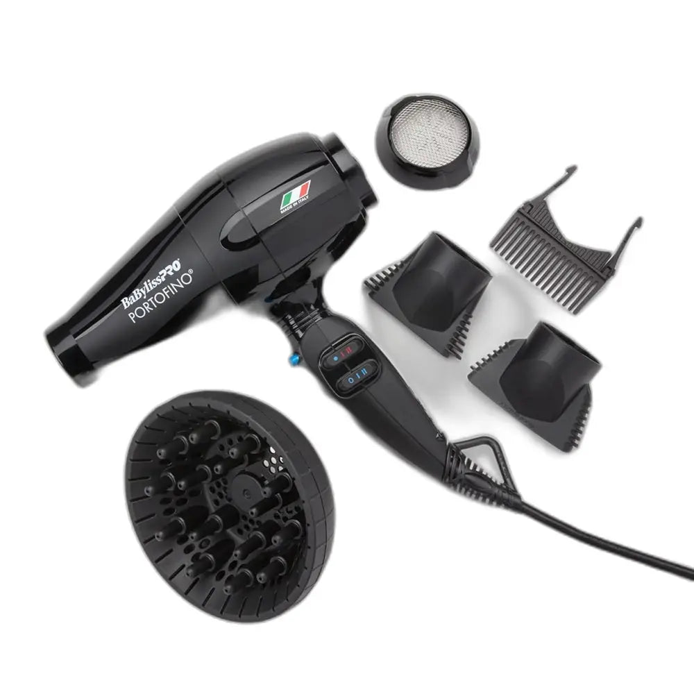 BABYLISSPRO NANO TITANIUM ITALIAN PORTOFINO HAIR DRYER - PROFESSIONAL 2000 WATT BLOW DRYER BaBylissPRO