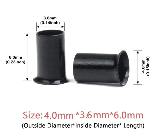 COPPER FLARE BEADS: SILICONE FREE (I-TIP) - 4mm x 3.6mm x 6mm Global Morado Inc.