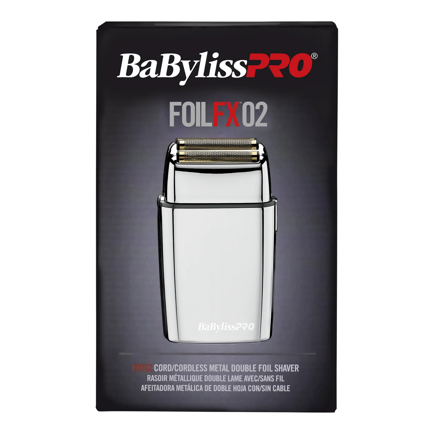 BABYLISSPRO FX02 GOLD/SILVER DOUBLE FOIL CORDLESS SHAVER