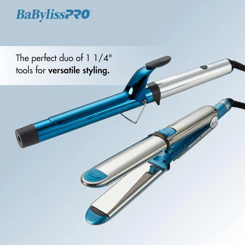 BaBylissPRO NANO TITANIUM 1¼” PRIMA3000 & 1¼" EXTENDED BARREL CURLING IRON SET