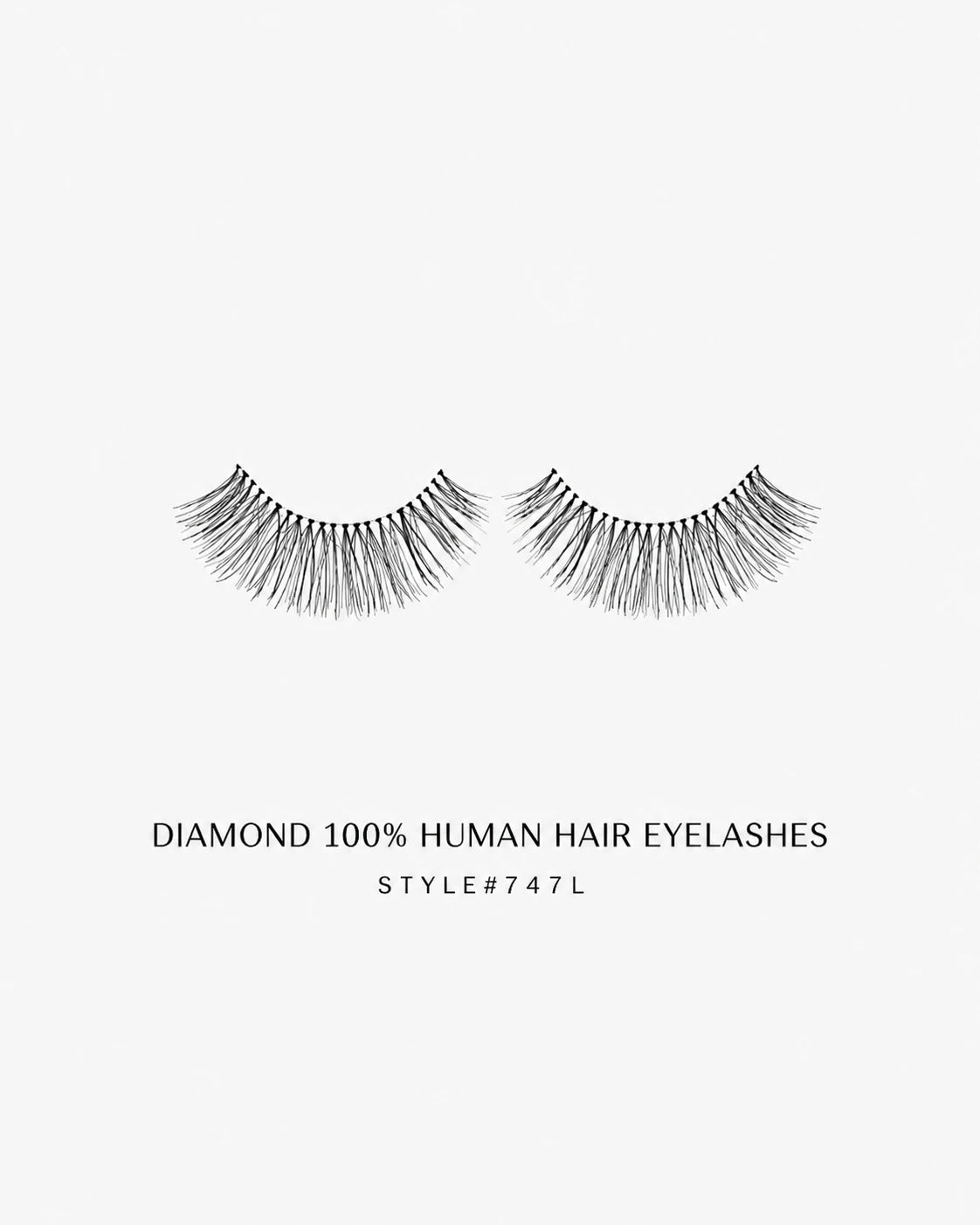 Human Hair Strip Eyelash Style 747L