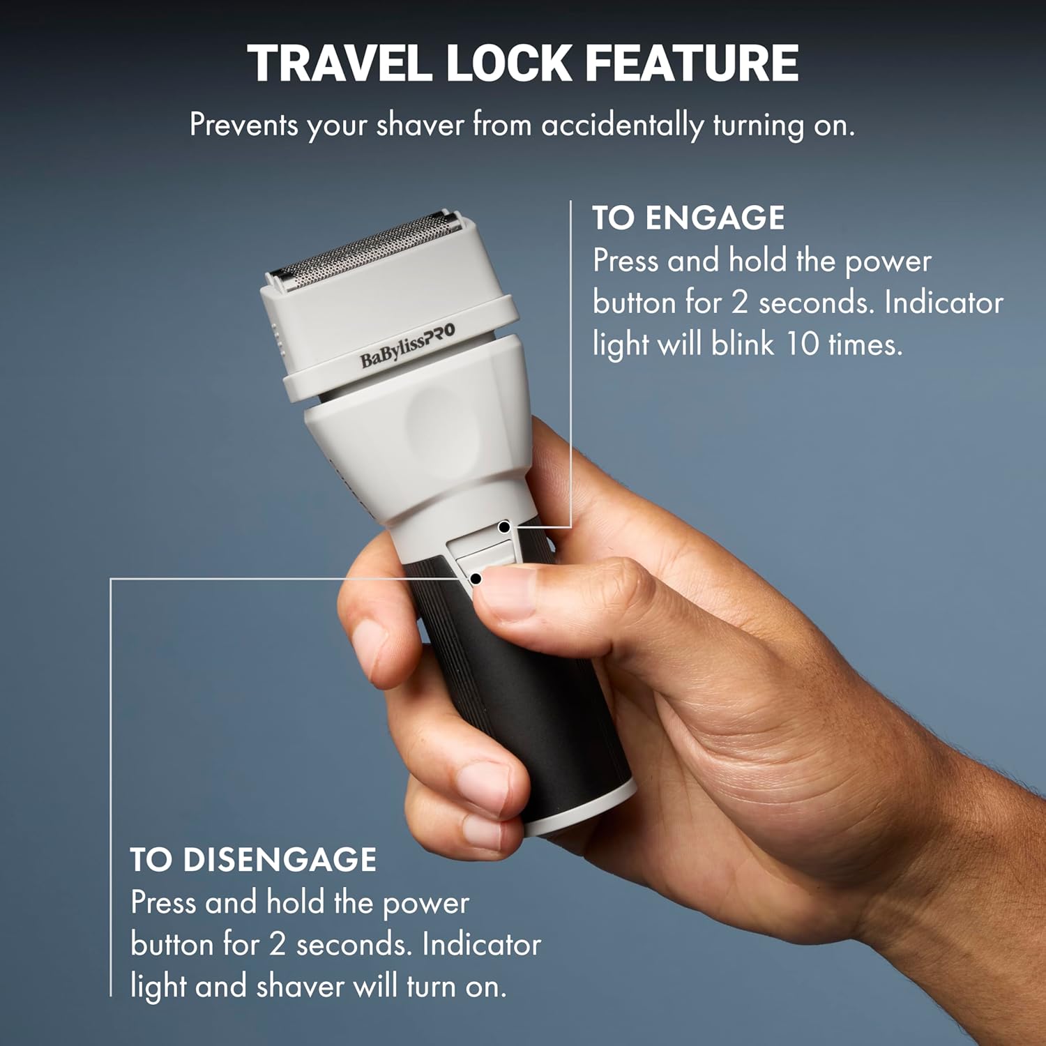 BaBylissPRO COREFX Double Foil Shaver – Waterproof Cordless Professional Finishing Shaver
