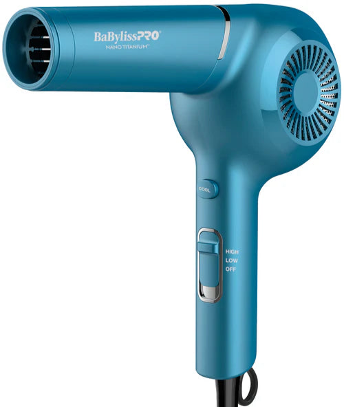 BaBylissPRO NANO TITANIUM 1" Ultra-Thin FLAT IRON & Pistol-Grip CLASSIC DRYER SET BaByliss Pro