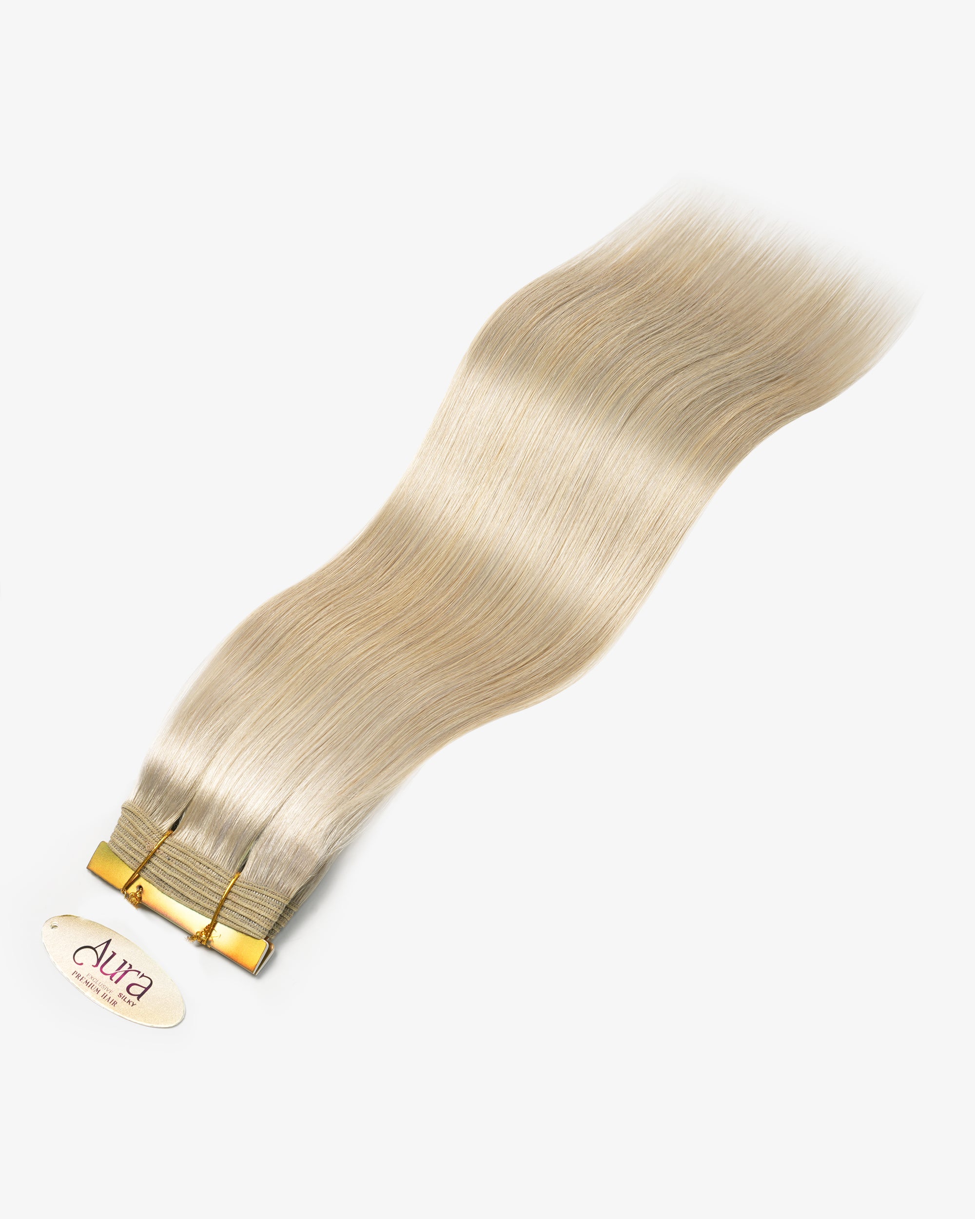 Aura Weft Hair Extensions Ash Blonde with Strawberry Blonde #18/22