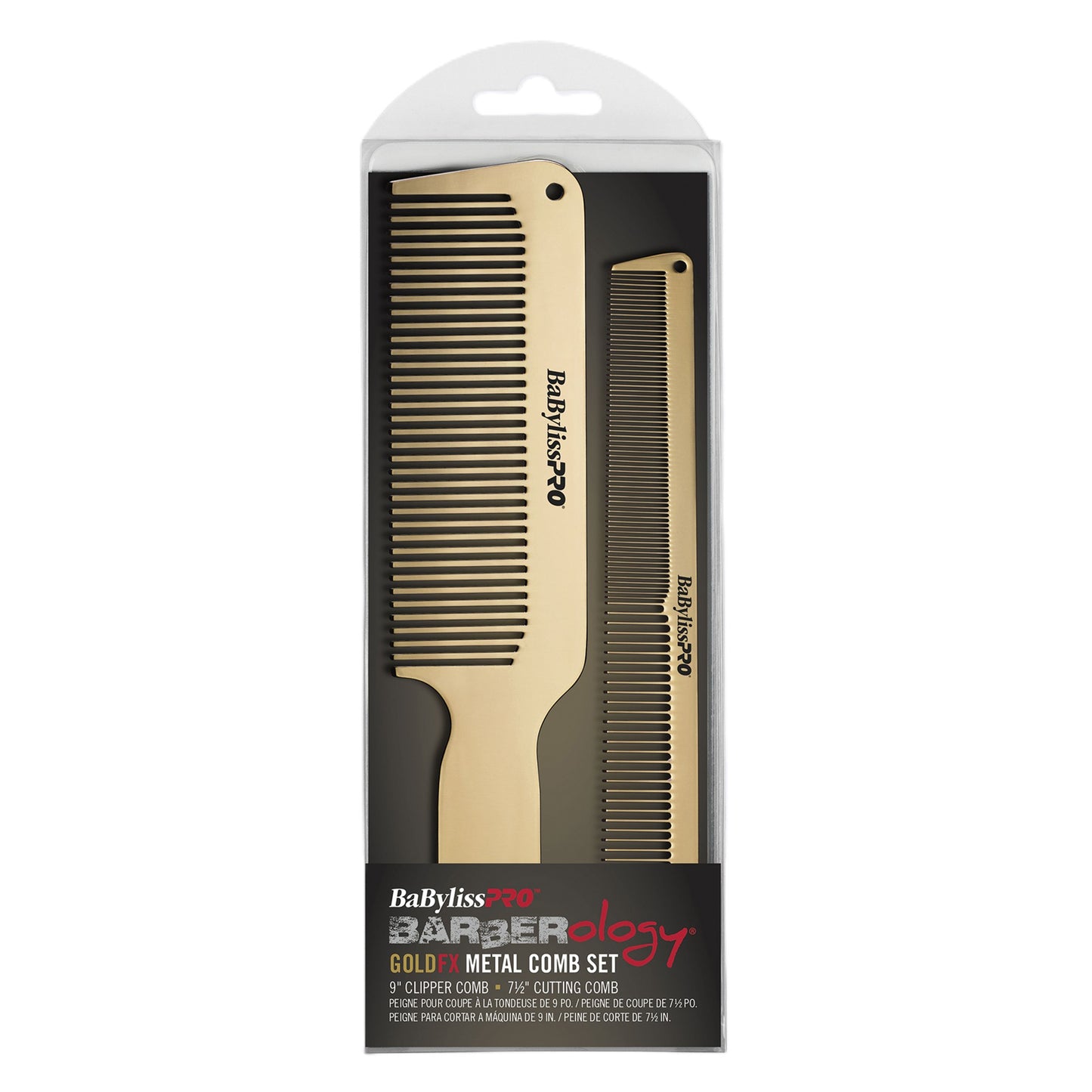 BABYLISSPRO GOLD/ROSE GOLD METAL COMB 2-PACK