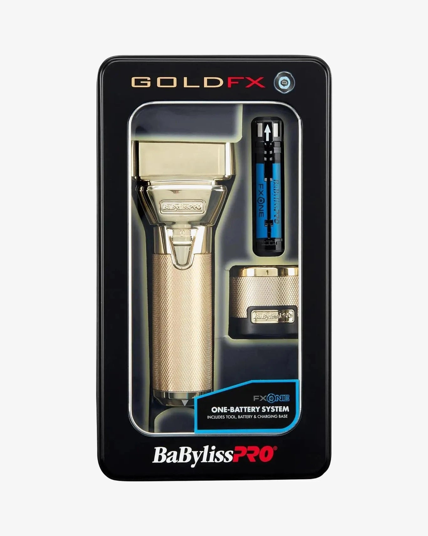 BaBylissPRO FXONE GOLD/MATTE BLACK DOUBLE FOIL SHAVER Global Morado Inc.
