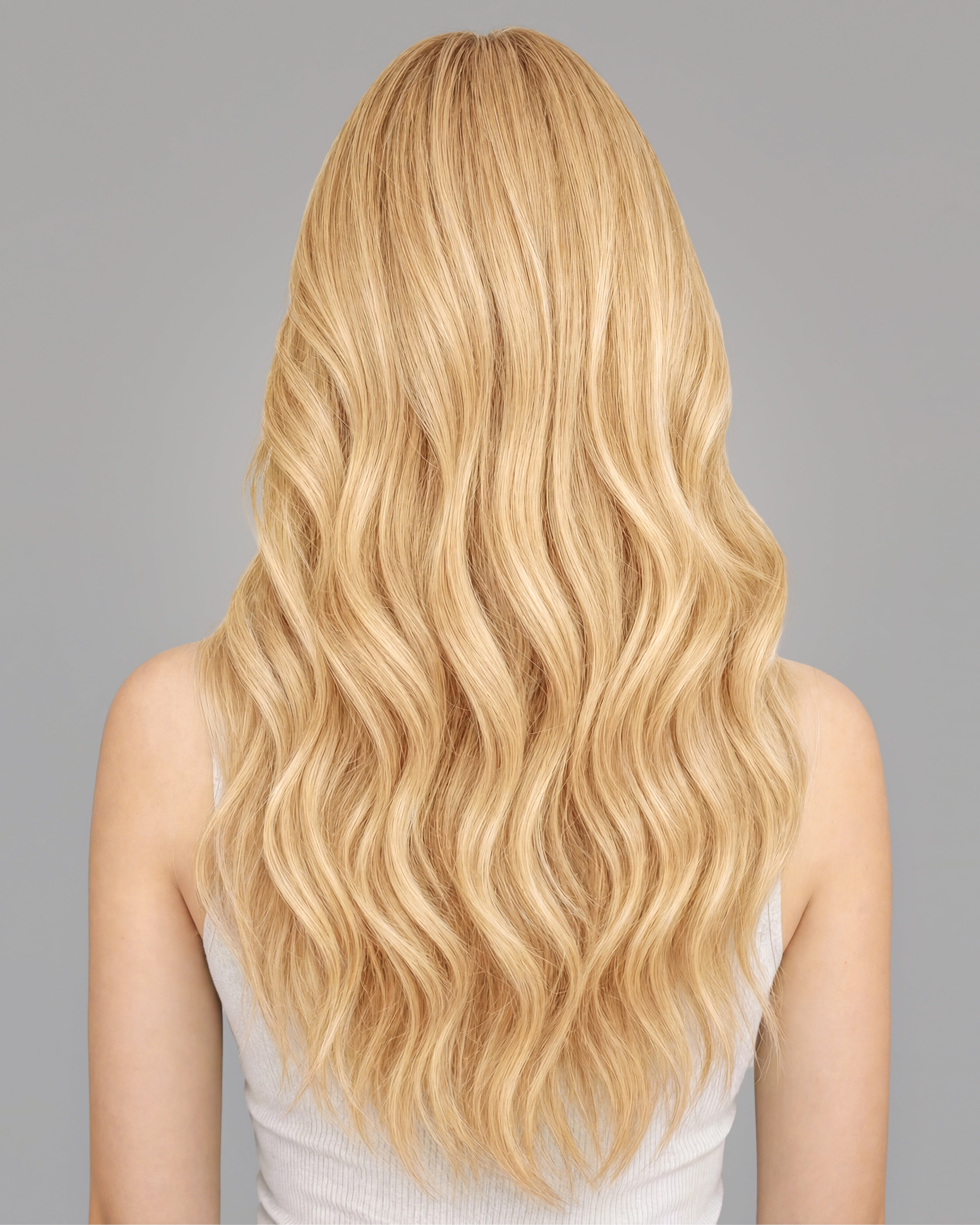 Diamond Weft Hair Extensions Light Strawberry Blonde Blend #12/22