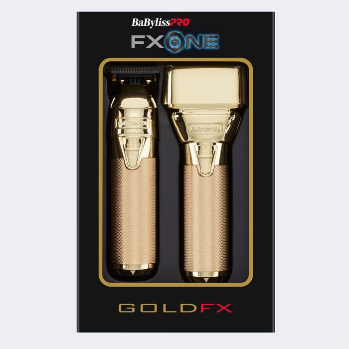 BaBylissPRO® FXONE™ GoldFX Trimmer & Foil Shaver Prepack BaBylissPRO
