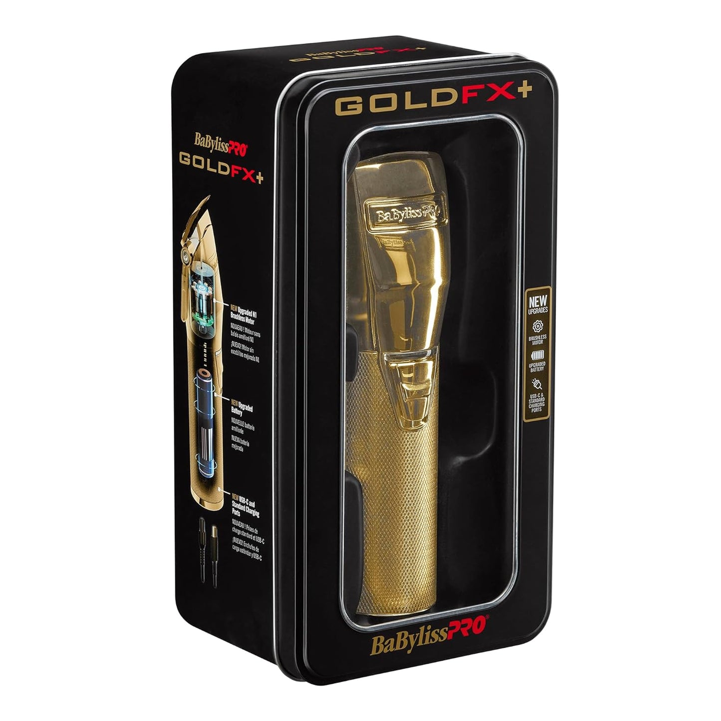 BABYLISSPRO FX+ GOLD/SILVER ALL METAL LITHIUM CLIPPER