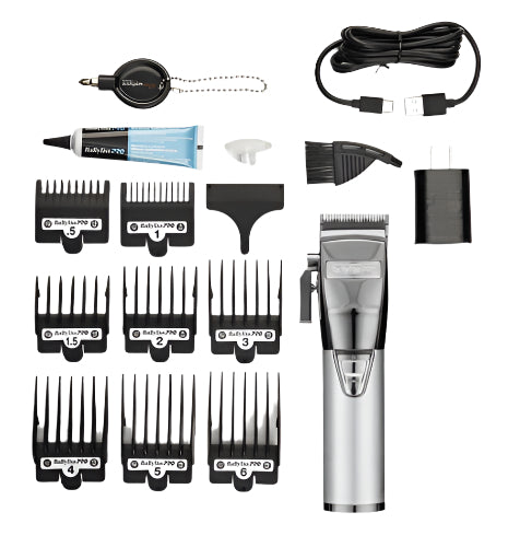 BABYLISSPRO FX+ GOLD/SILVER ALL METAL LITHIUM CLIPPER