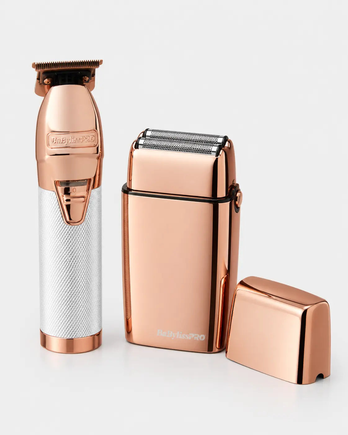 BaBylissPRO LimitedFX Rose Gold Trimmer & Double Foil Shaver Combo