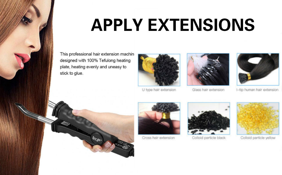 PROFESSIONAL FLAT TIP FUSION HAIR EXTENSION HEAT IRON