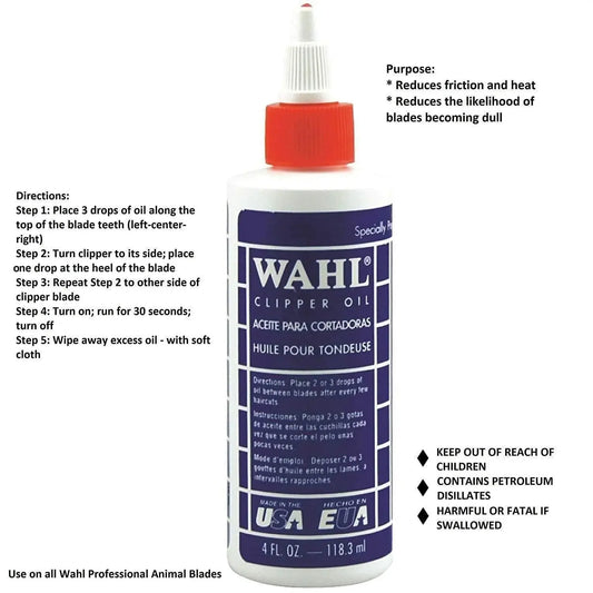 WAHL PRO CLIPPER OIL 4oz Wahl