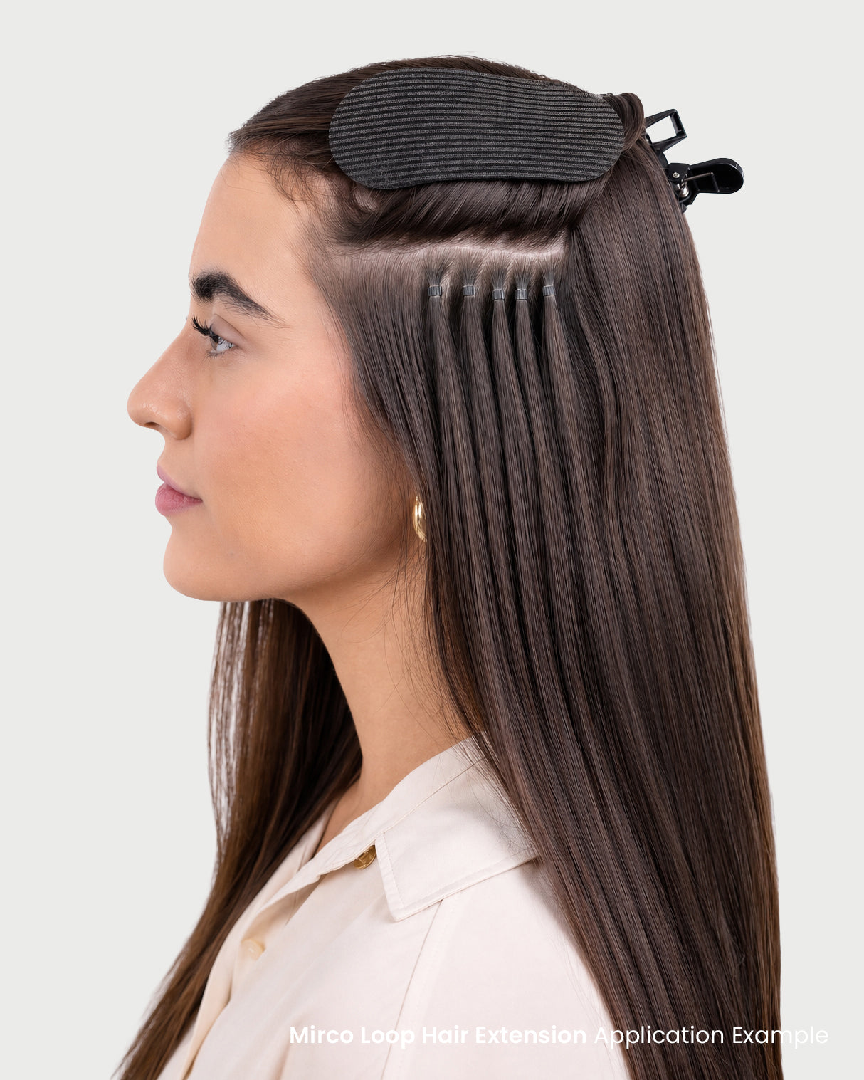 Micro Loop Hair Extensions Dark Brown #2