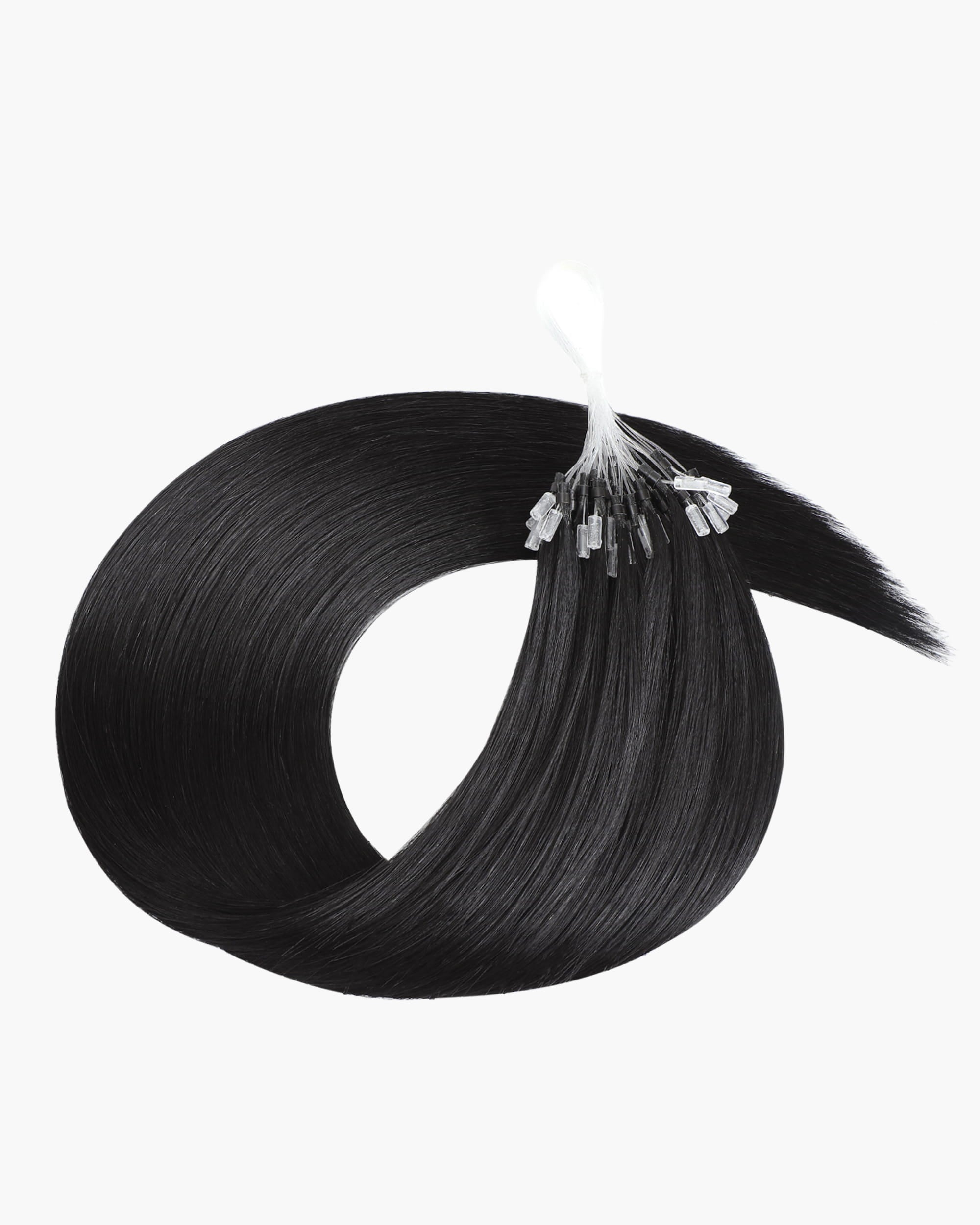 Micro Loop Hair Extensions Jet Black #1