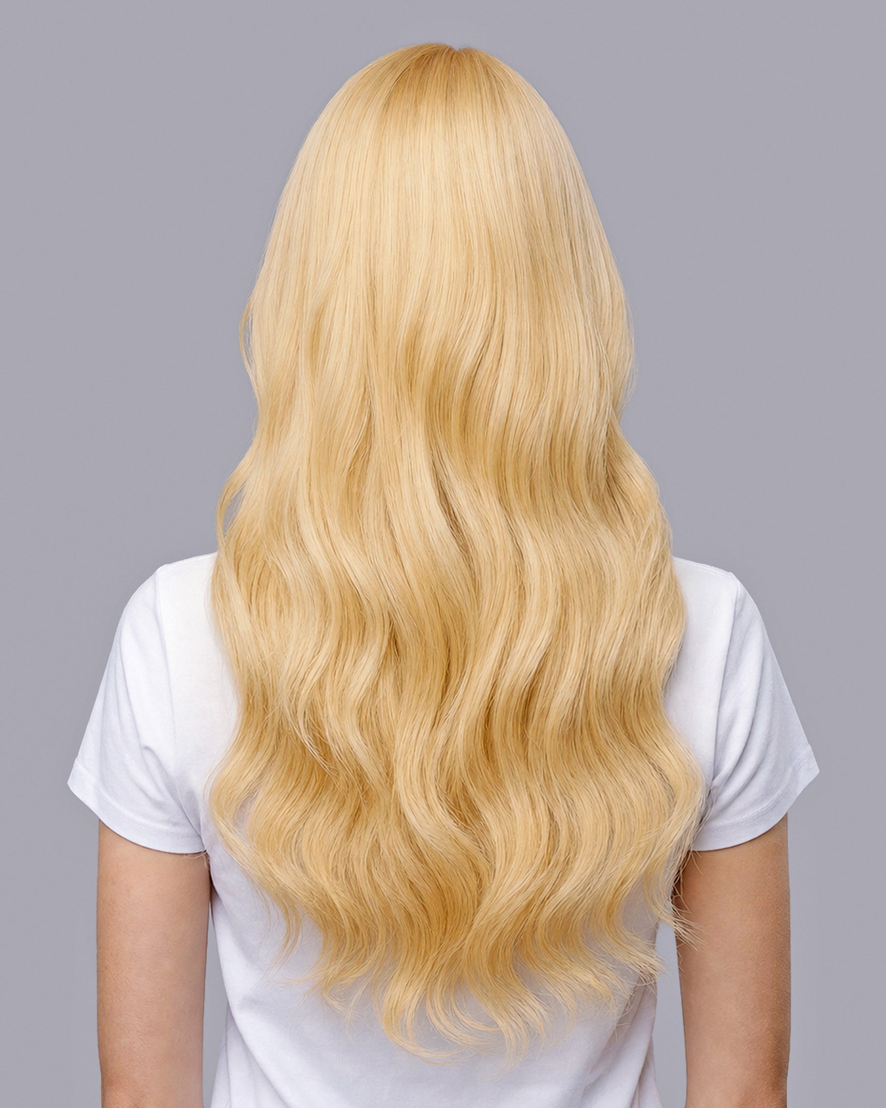 Remy Human Hair Extension Light Ash Blonde 16
