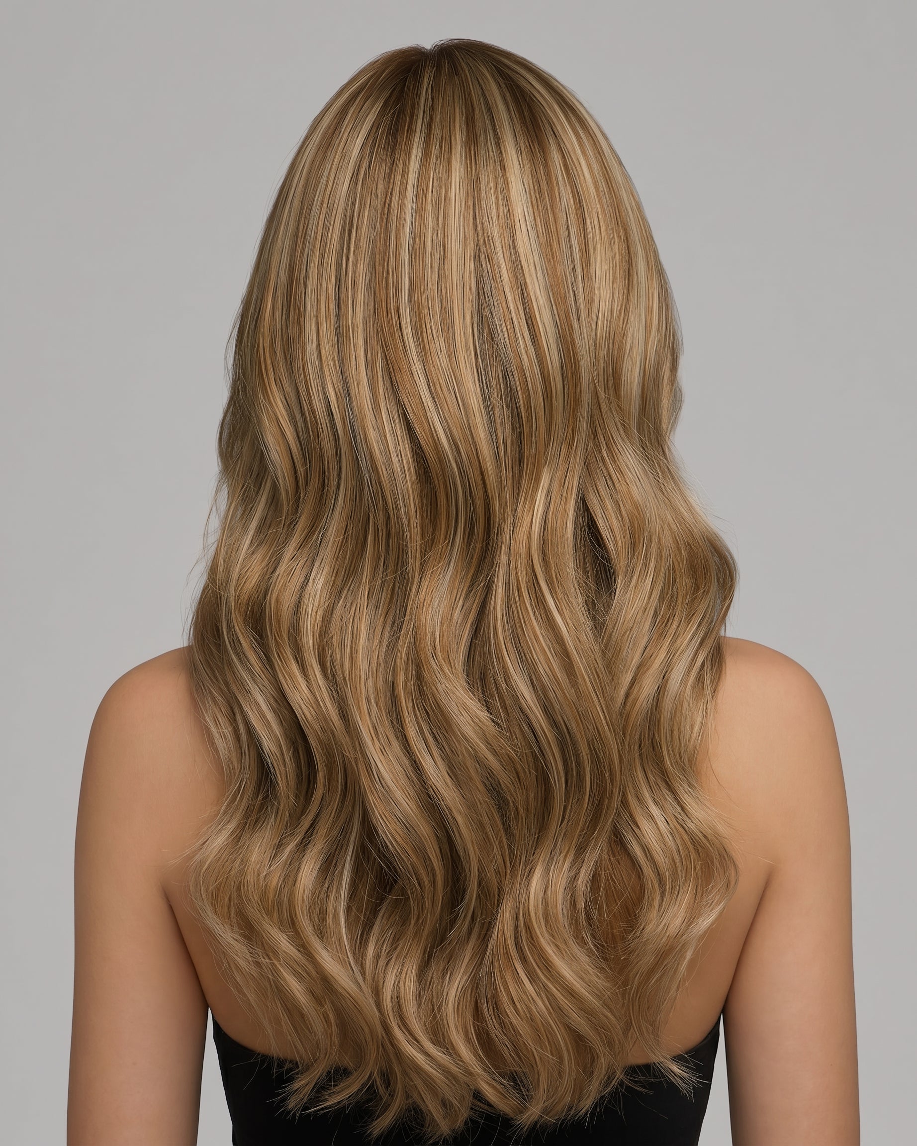 Remy Human Hair Extension Medium_Brown_with_Honey_Blonde