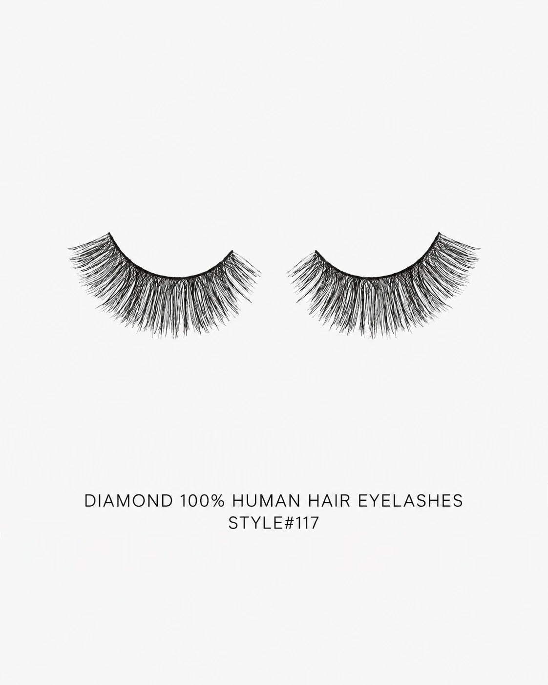 Human Hair Strip Eyelash Style 117