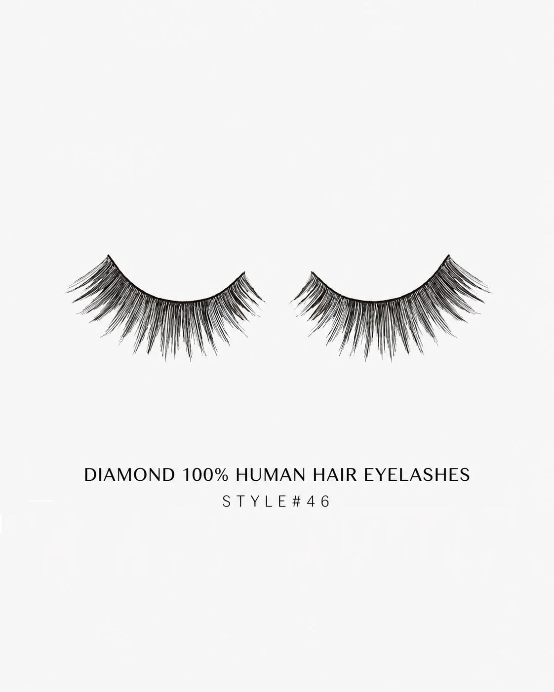 Human Hair Strip Eyelash Style 46