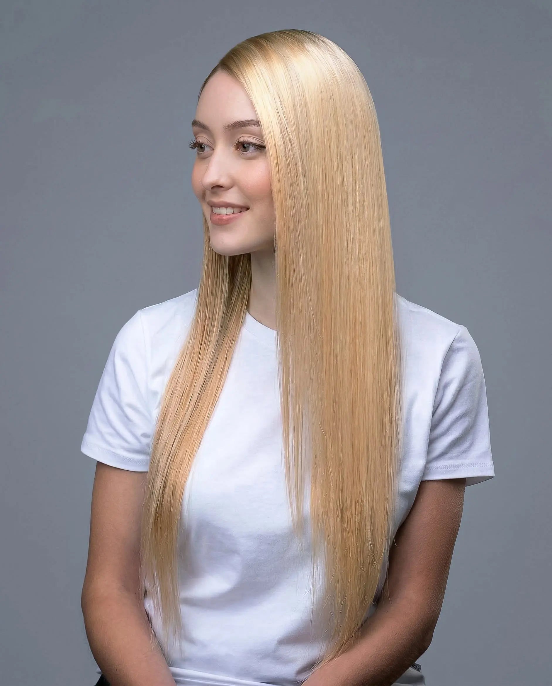 Tape-In Hair Extensions Strawberry Blonde with Platinum Blonde #12/613