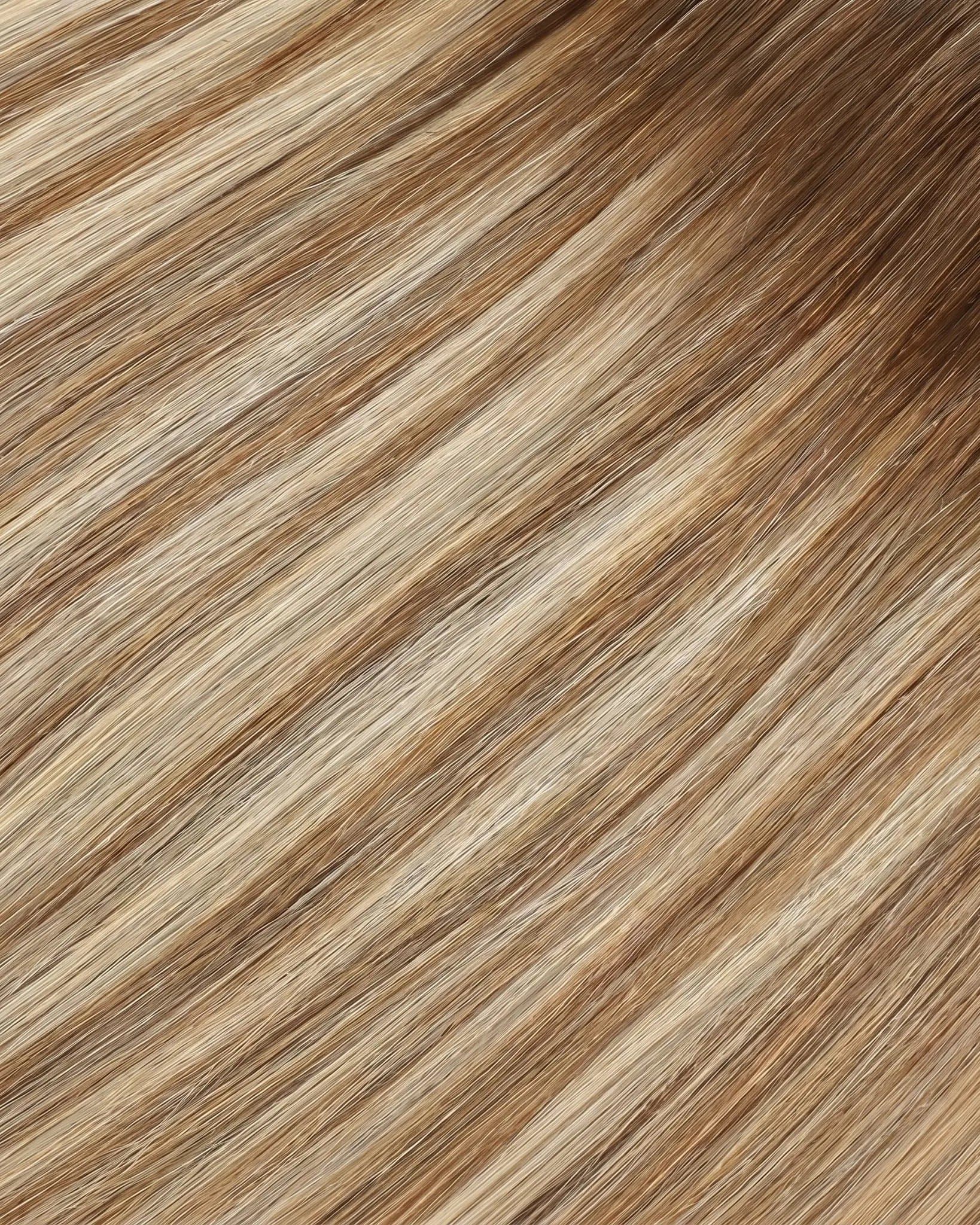 Tape-In Hair Extensions Chestnut Base Blonde Balayage #T4-P6/613 - Morado Hair