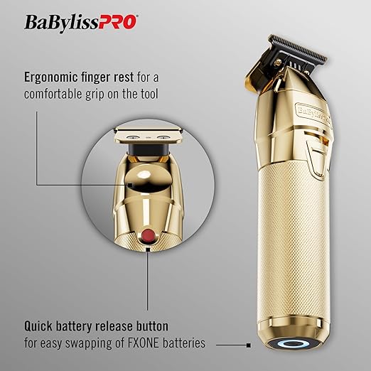 BABYLISSPRO FXONE GOLD/ MATTE BLACK CORDLESS TRIMMER
