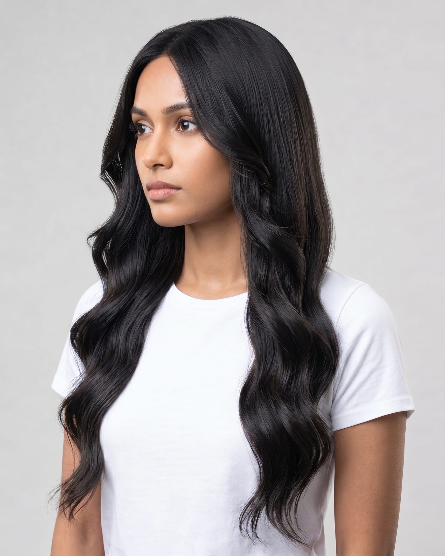 Clip-In Hair Extensions Off Black #1B