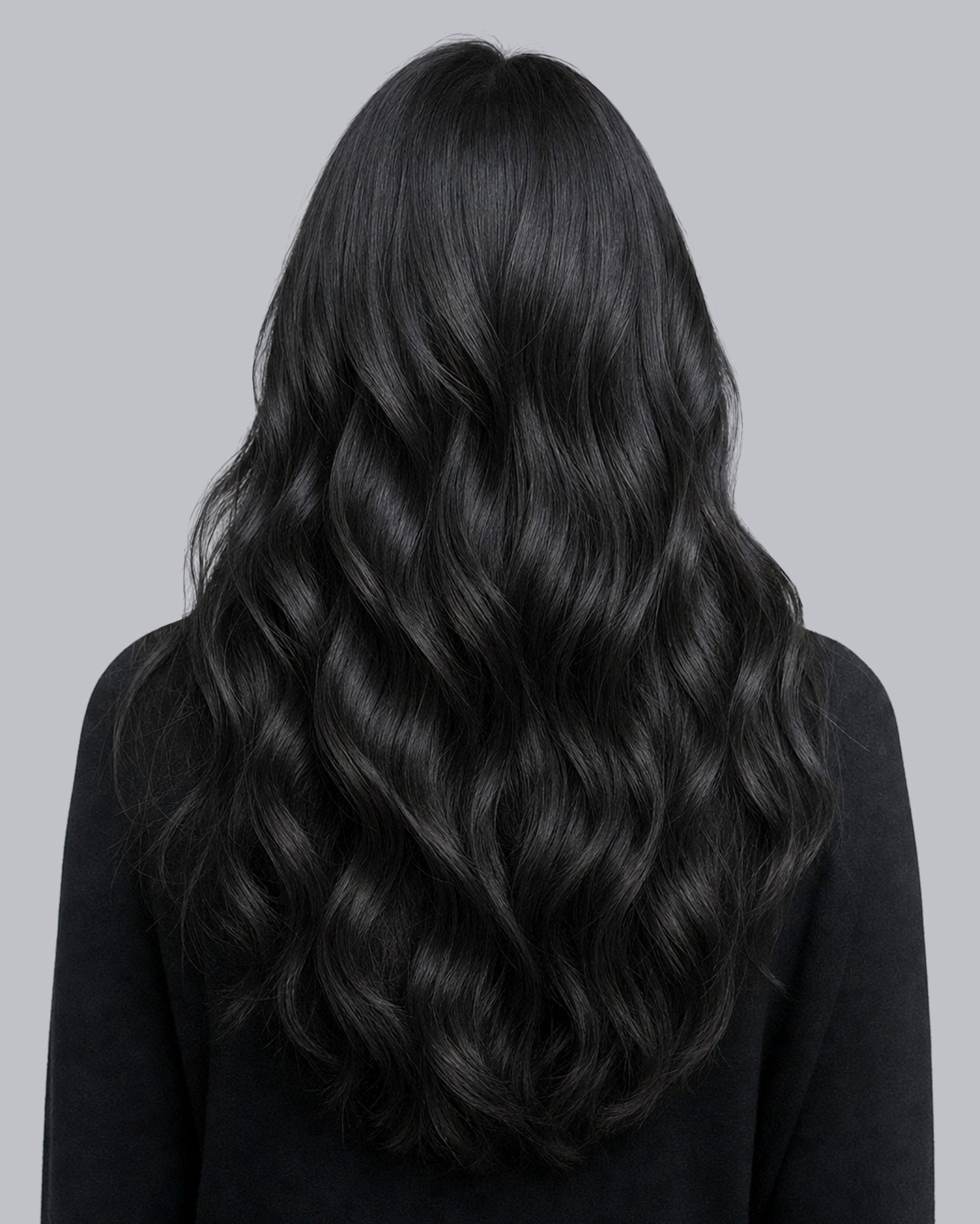 remy human hair extension jet black 1