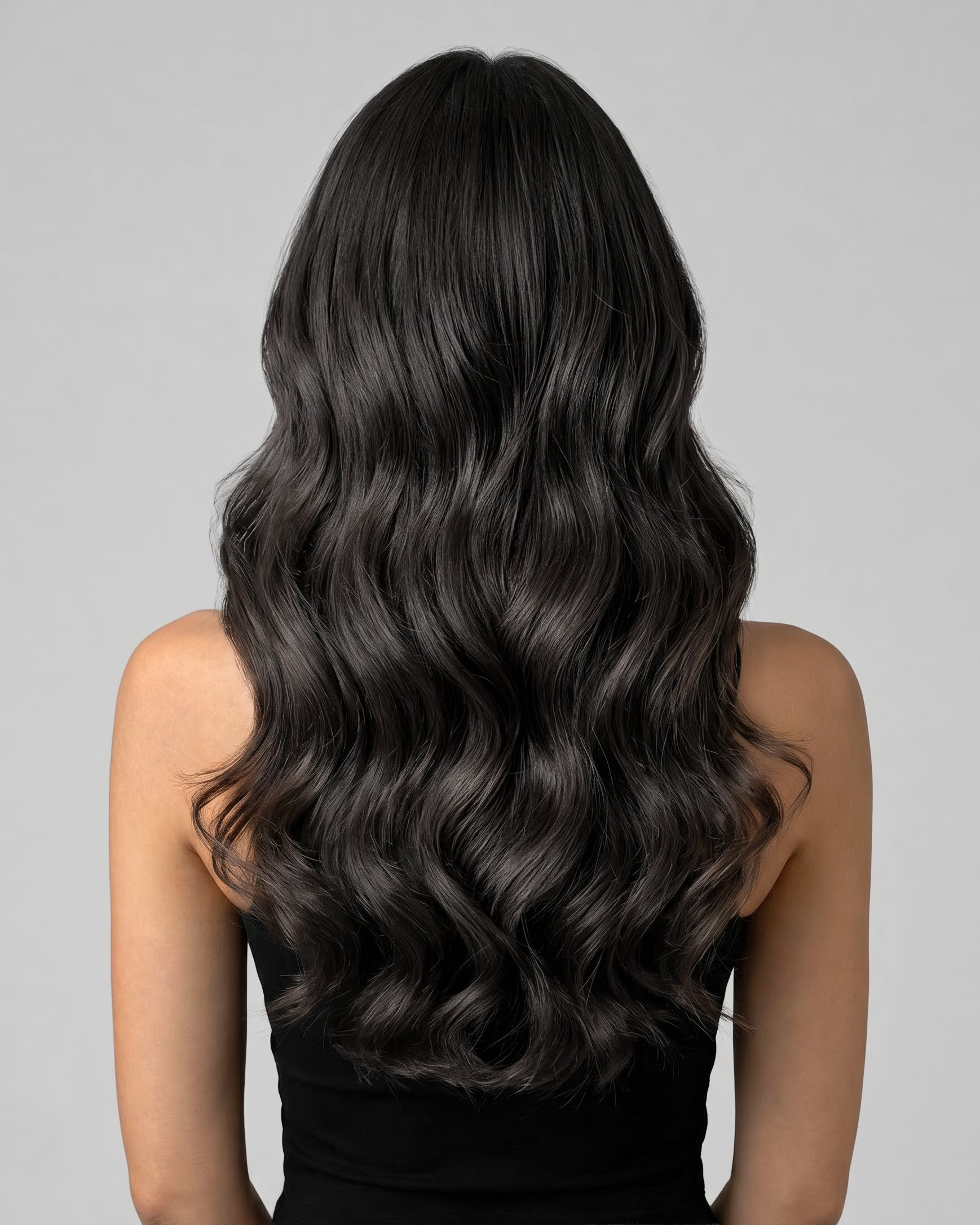 remy human hair extension off_black