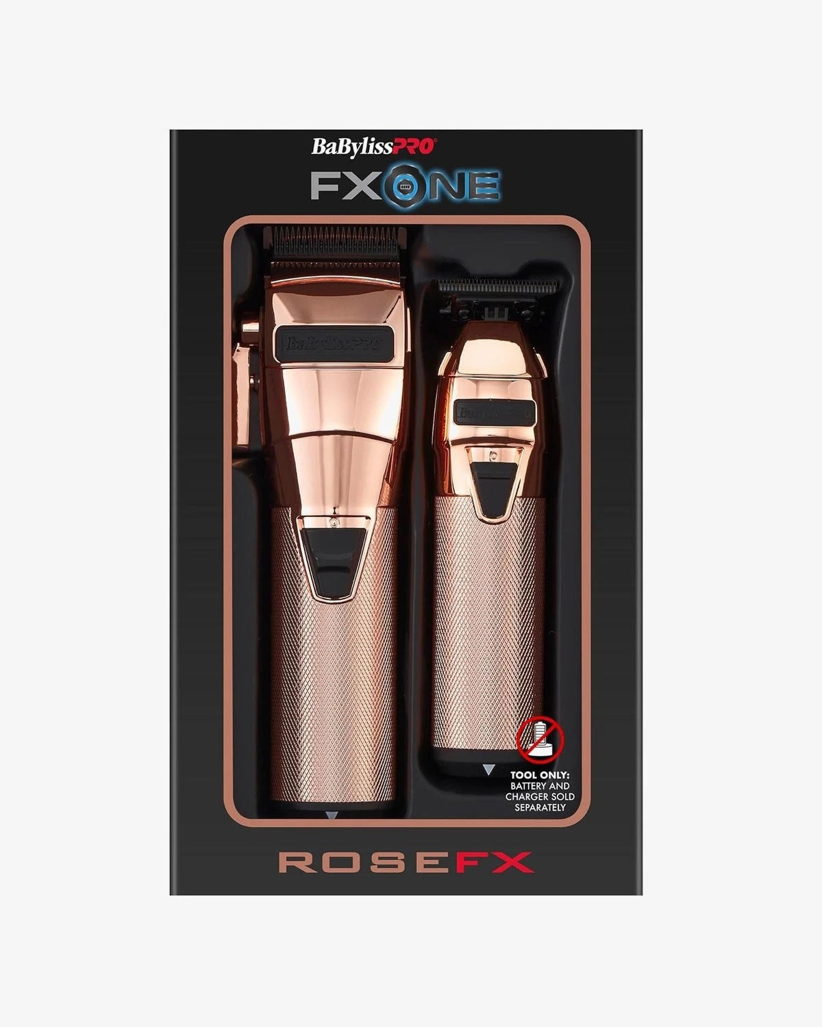 BaBylissPRO FXONE CLIPPER/TRIMMER PREPACK ROSE GOLD pkg