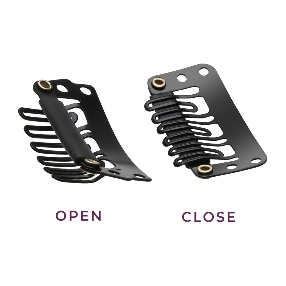 SNAP ON CLIPS FOR HAIR EXTENSIONS 24ct