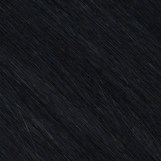 Blackest Black Cool Toned with Blue Undertones.