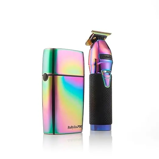 BaBylissPRO LIMITEDFX IRIDESCENT TRIMMER & DOUBLE FOIL SHAVER COMBO BaBylissPRO