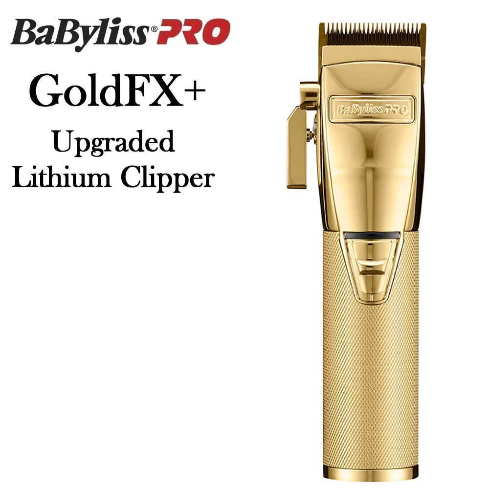 BABYLISSPRO FX+ GOLD/SILVER ALL METAL LITHIUM CLIPPER