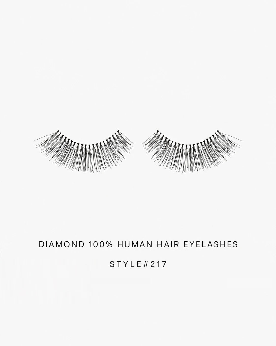 Human Hair Strip Eyelash Style 217