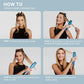 Step-by-step guide on achieving sleek, polished hair using a flat iron.