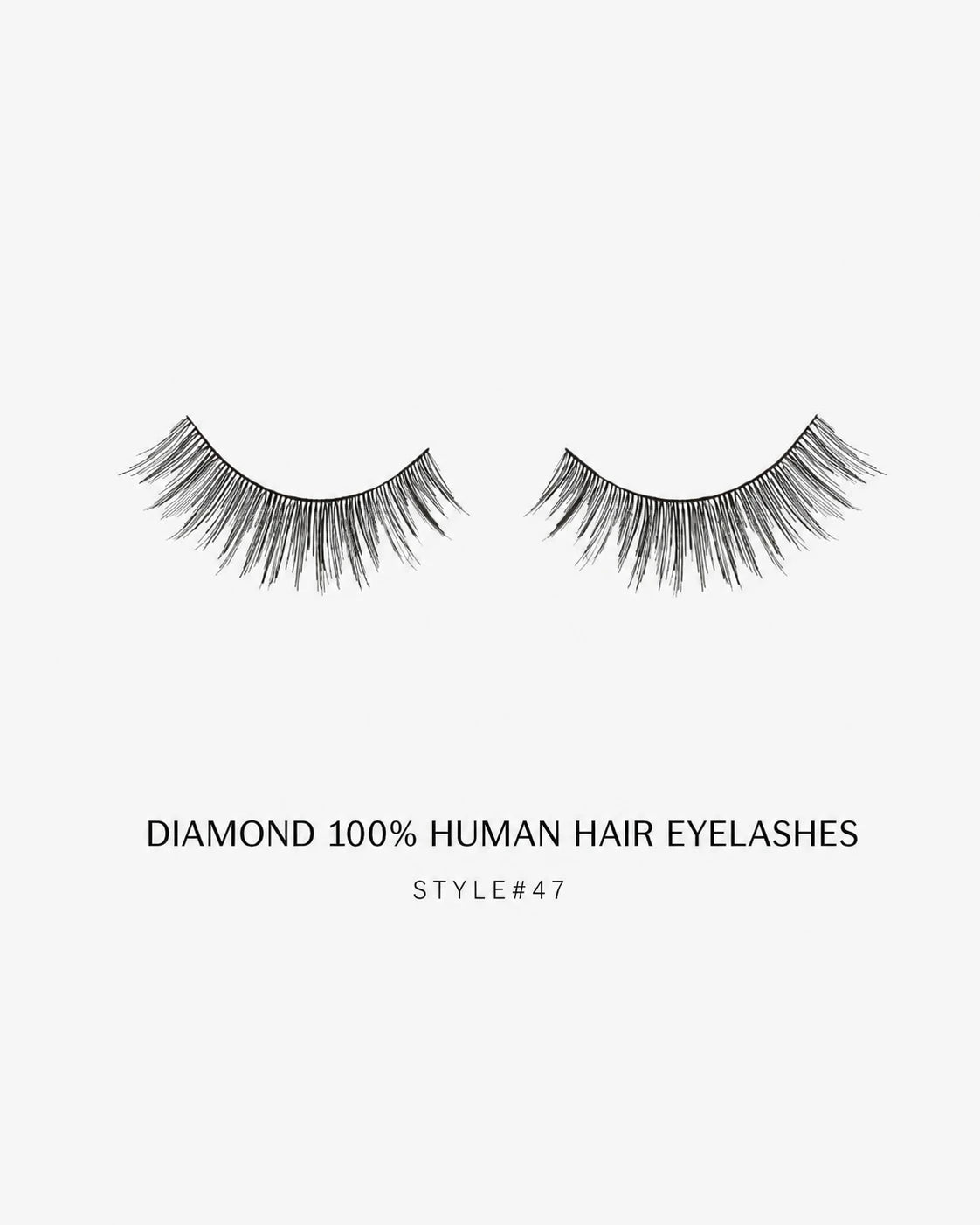 Human Hair Strip Eyelash Style 47