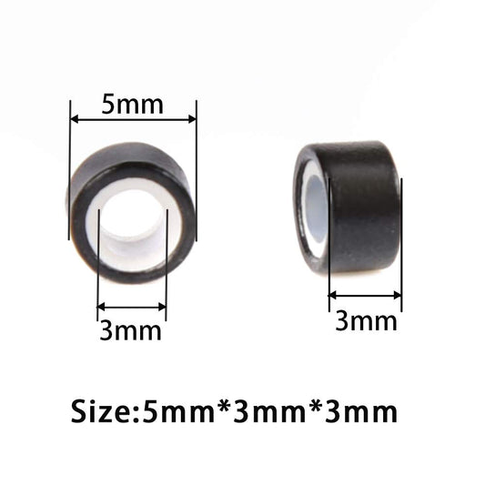 ALUMINUM SILICONED MICRO BEADS - 5mm x 3mm x 3mm
