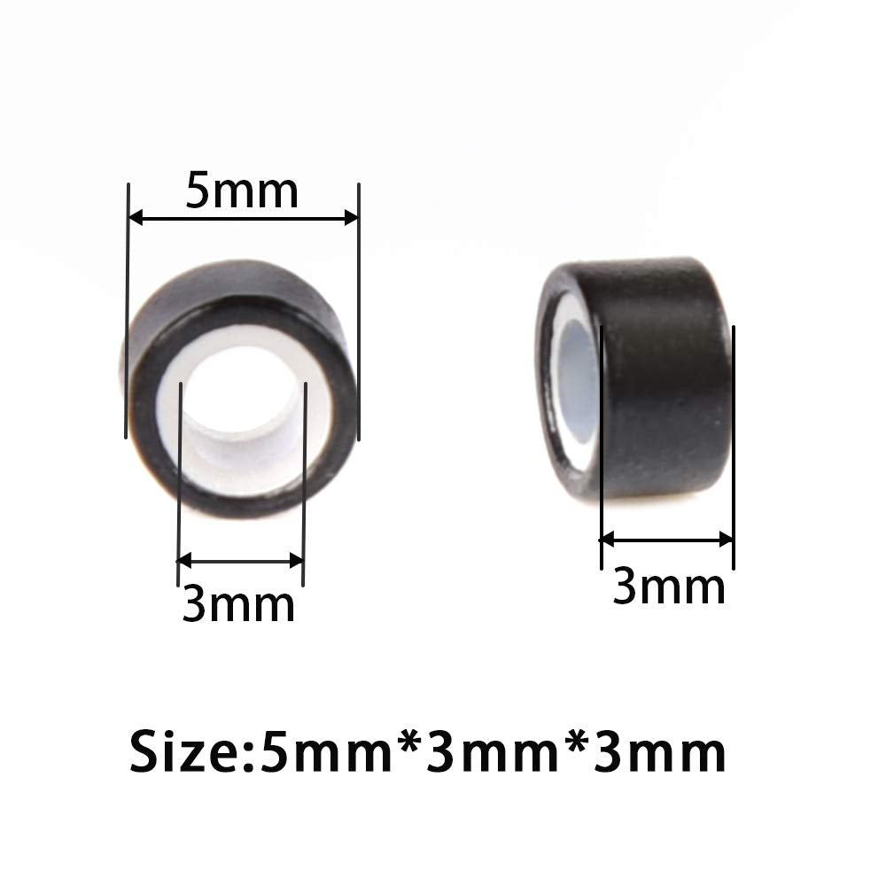 ALUMINUM SILICONED MICRO BEADS - 5MM X 3MM X 3MM