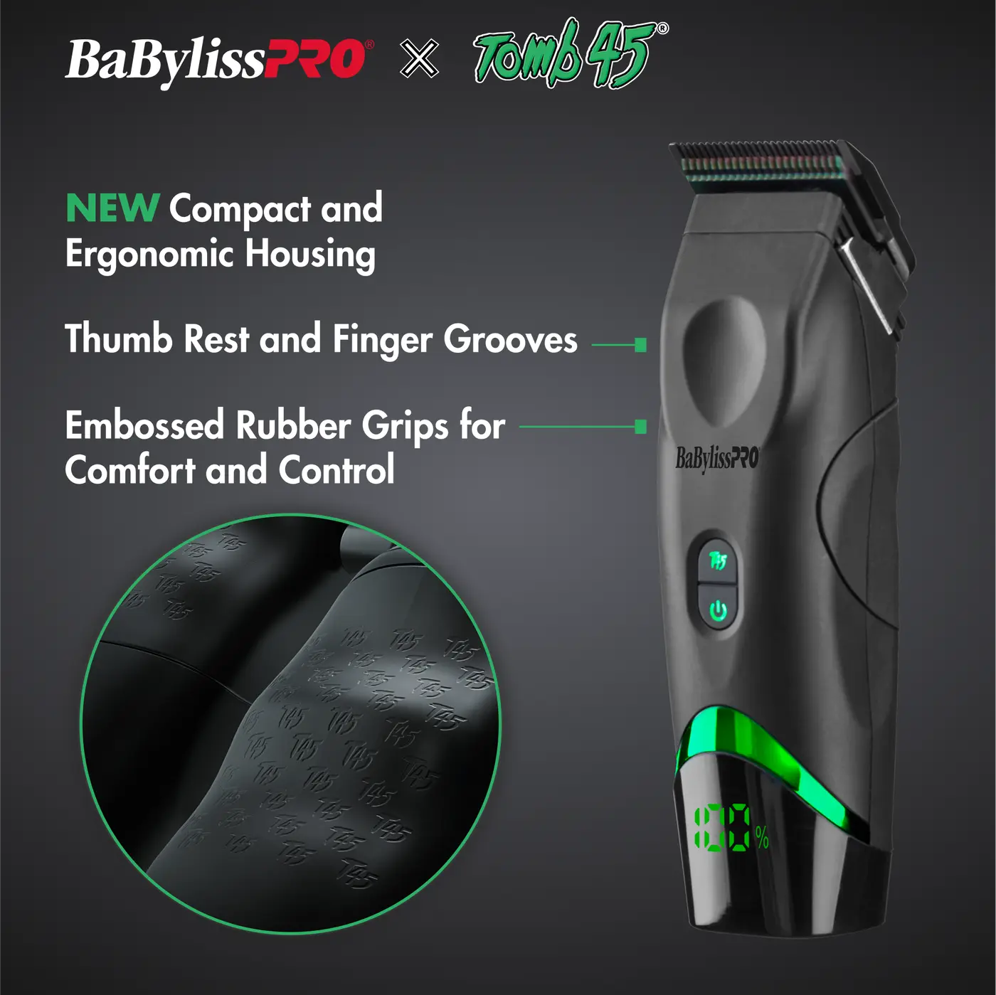 BABYLISSPRO X TOMB45 WIRELESS CHARGING CLIPPER BaBylissPRO