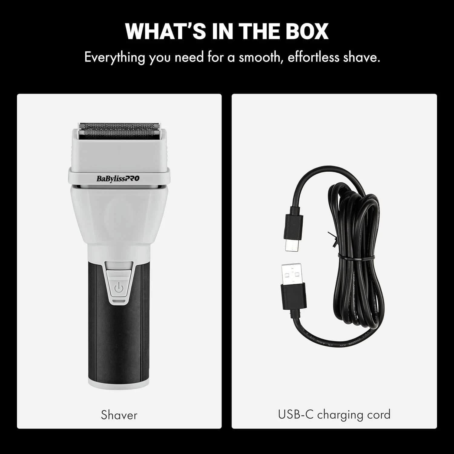 BaBylissPRO COREFX Double Foil Shaver – Waterproof Cordless Professional Finishing Shaver