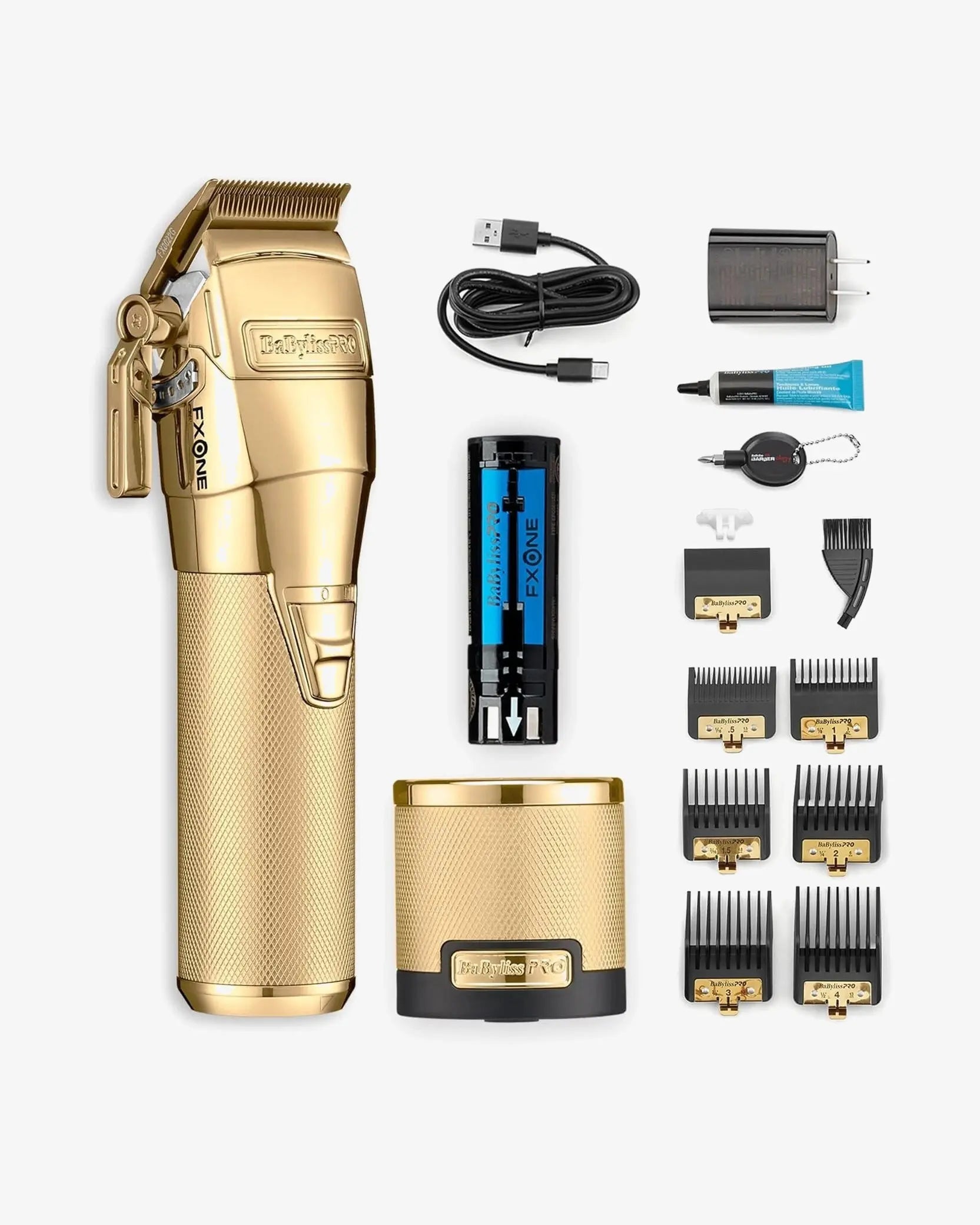 BaBylissPRO FXONE GOLD/MATTE BLACK CORDLESS CLIPPER Global Morado Inc.