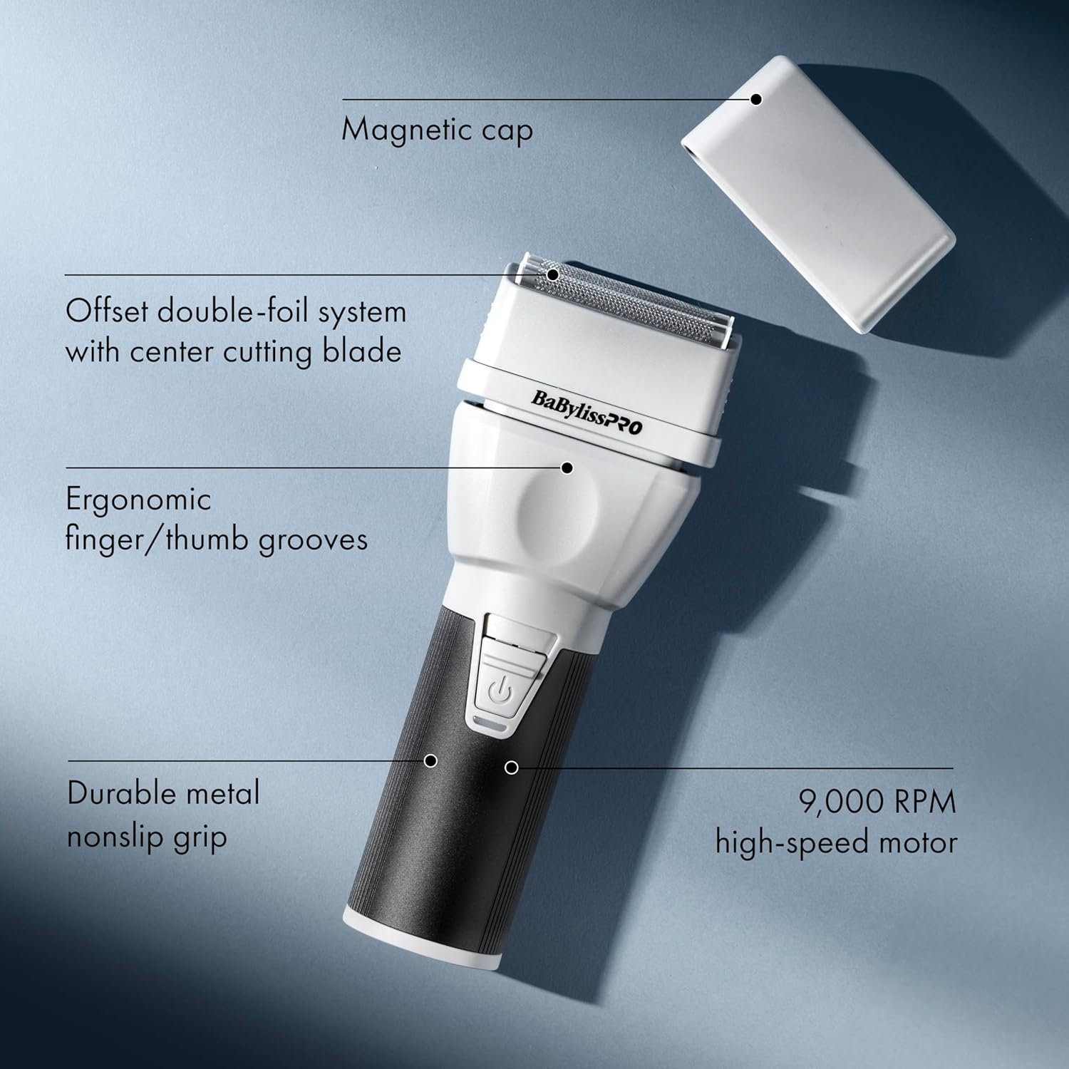 BaBylissPRO COREFX Double Foil Shaver – Waterproof Cordless Professional Finishing Shaver