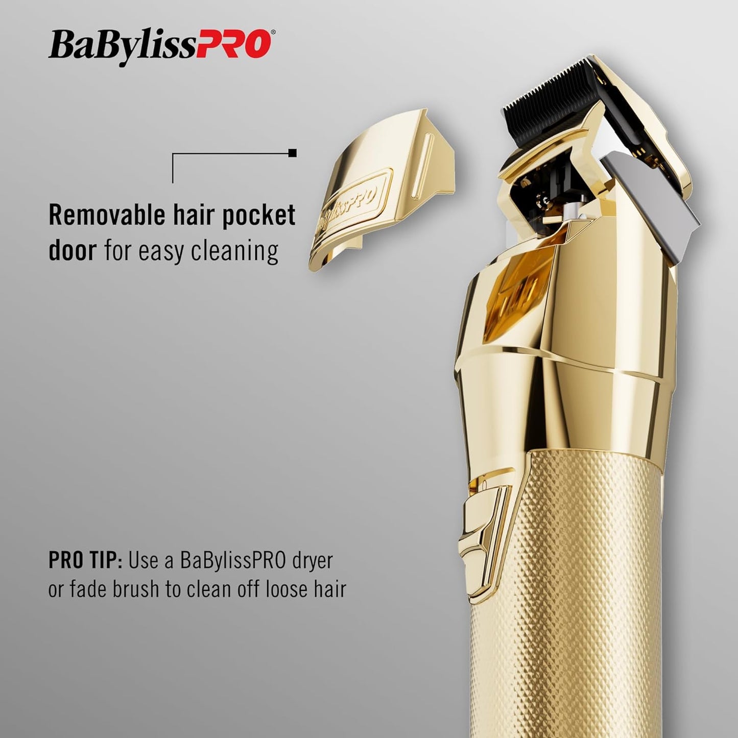 BABYLISSPRO FXONE GOLD/MATTE BLACK CORDLESS CLIPPER
