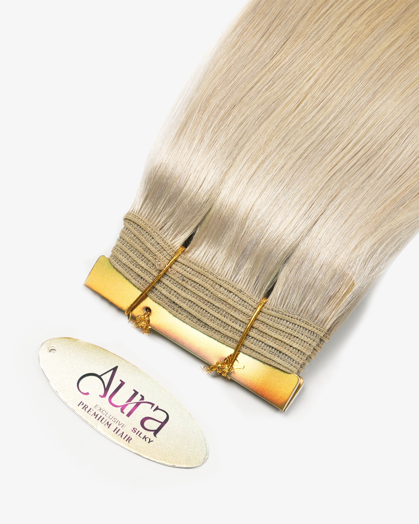 Aura Weft Hair Extensions Ash Blonde with Strawberry Blonde #18/22