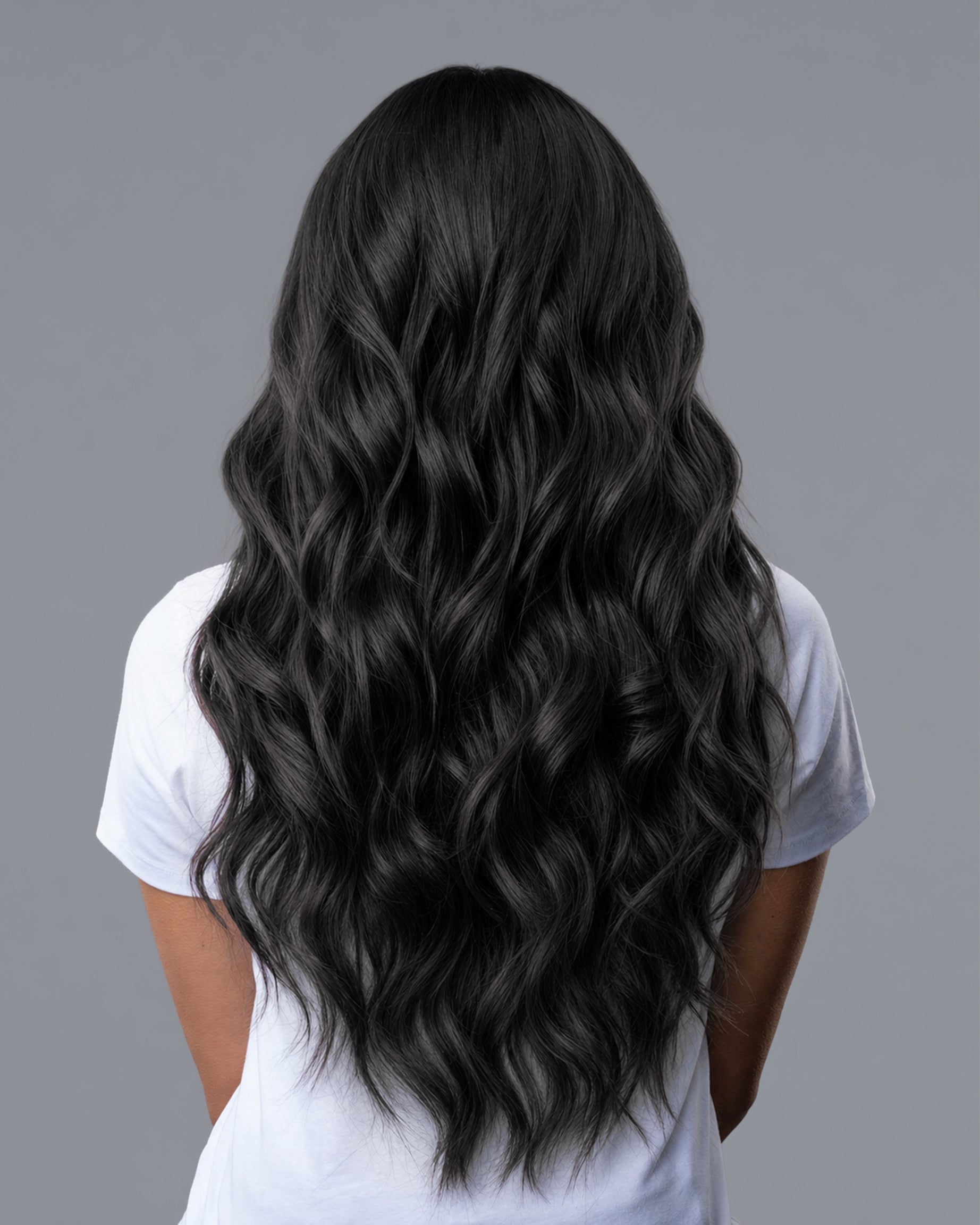 Aura Weft Hair Extensions Jet Black #1