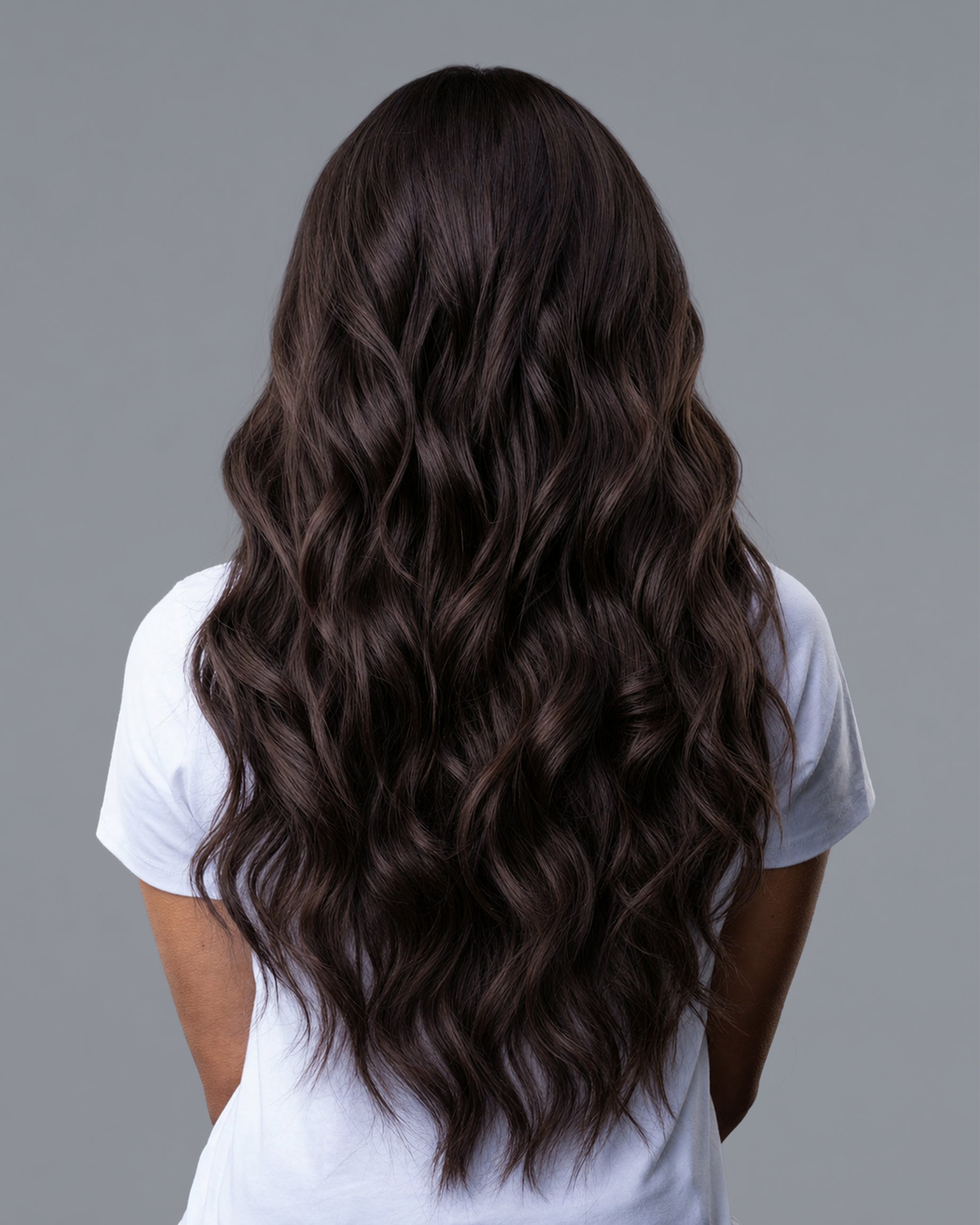 Aura Weft Hair Extensions Dark Brown #2