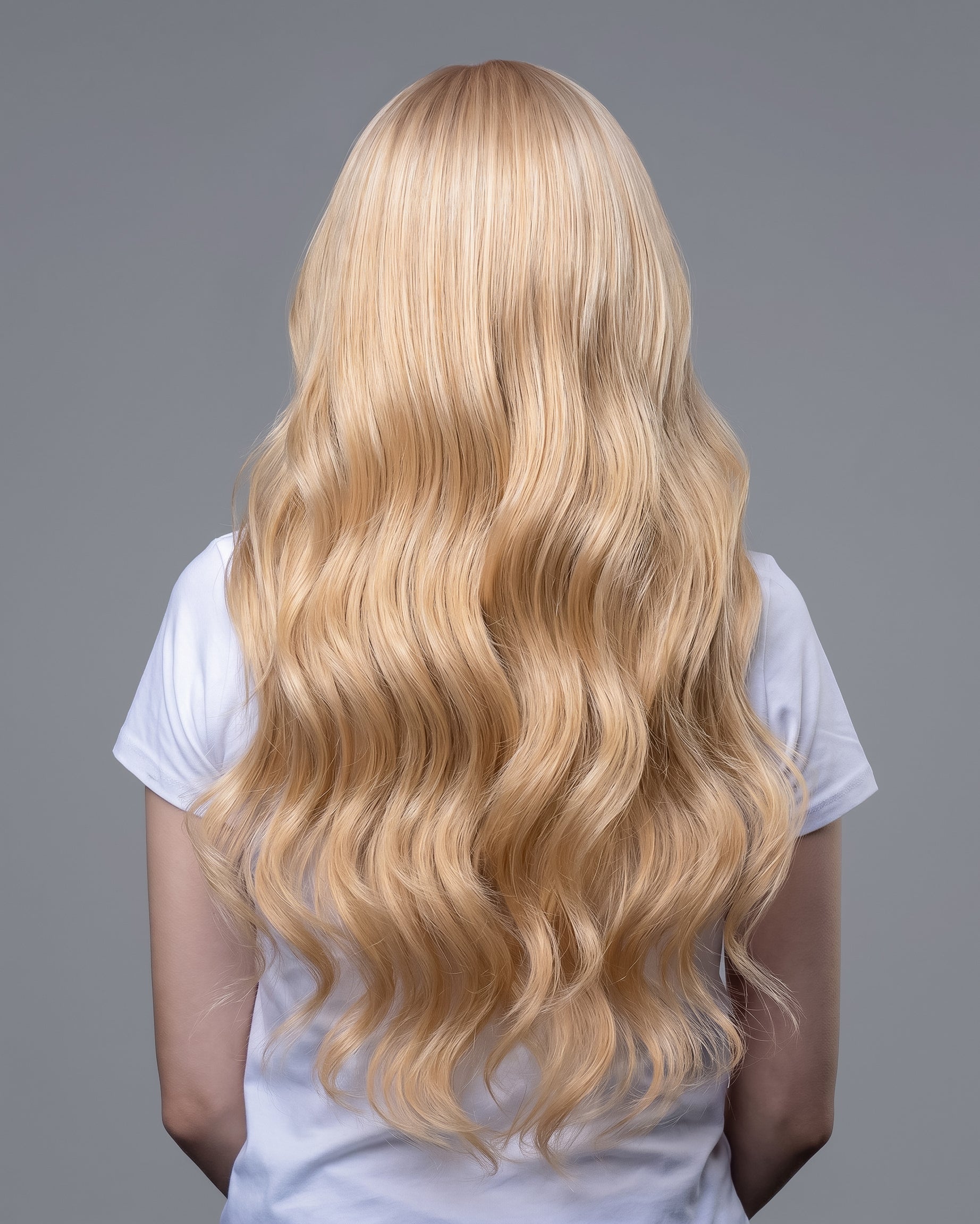 Aura Weft Hair Extensions Bronze Blonde with Platinum Blonde #6/613