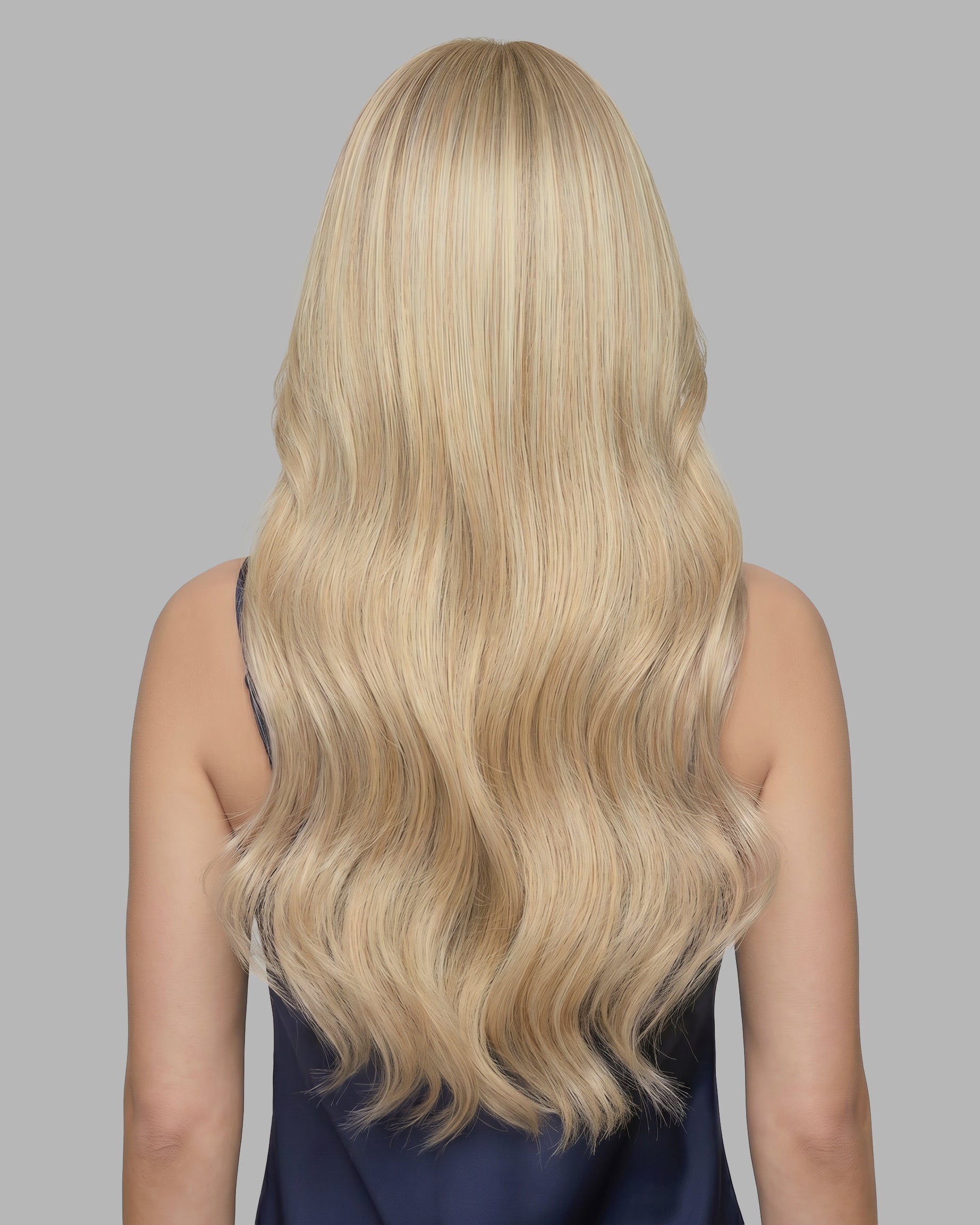 Aura Weft Hair Extensions Ash Blonde with Strawberry Blonde 18.22