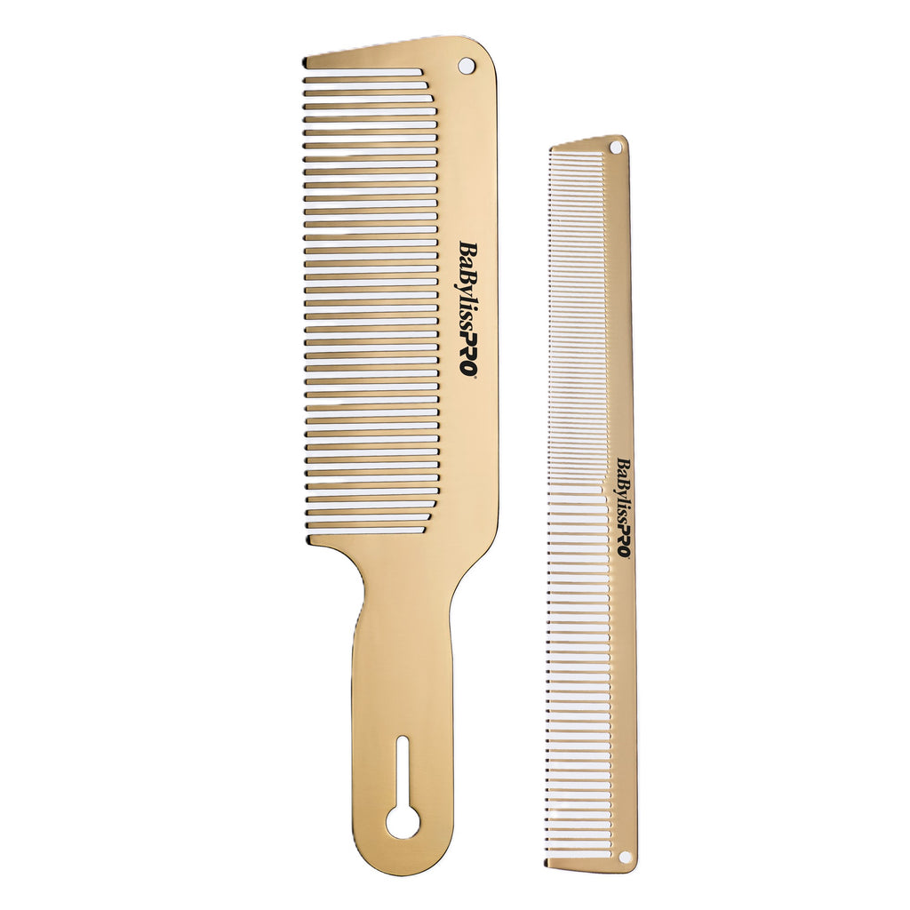 BABYLISSPRO GOLD/ROSE GOLD METAL COMB 2-PACK
